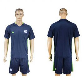 Schalke 04 Blank Blue Training Soccer Club Jersey