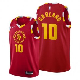 Cleveland Cleveland Cavaliers #10 Darius Garland Mens 2021-22 City Edition Red NBA Jersey Mens