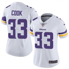 Nike Minnesota Vikings #33 Dalvin Cook White Womens Stitched NFL Vapor Untouchable Limited Jersey
