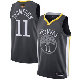 Warriors #11 Klay Thompson Black 2019 Finals Bound Womens Basketball Swingman Statement Edition Jersey