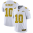 Los Angeles Chargers #10 Justin Herbert Mens Nike Flocked Leopard Print Vapor Limited NFL Jersey White