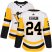 Adidas Pittsburgh Penguins #24 Dominik Kahun White Road Authentic Womens Stitched NHL Jersey