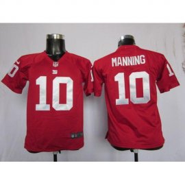 Nike New York Giants #10 Eli Manning Red Alternate Youth Stitched NFL Elite Jersey