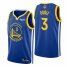 Nike Golden State Warriors #3 Jordan Poole Royal Womens 2022 NBA Finals Icon Edition 75th Anniversary Diamond Swingman Jersey Womens