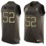 Nike Green Bay Packers #52 Clay Matthews Green Mens Stitched NFL Limited Salute To Service Tank Top Jersey