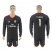 Real Madrid #1 I Casillas Black Goalkeeper Long Sleeves Soccer Club Jersey