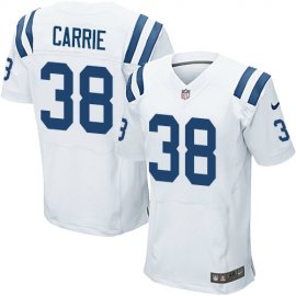 Nike Indianapolis Colts #38 T.J. Carrie White Mens Stitched NFL New Elite Jersey