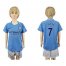 Manchester City #7 Sterling Home Kid Soccer Club Jersey