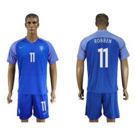 Holland #11 Robben Away Soccer Country Jersey