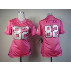 Nike Dallas Cowboys #82 Jason Witten Pink Womens Be Luvd Stitched NFL New Elite Jersey