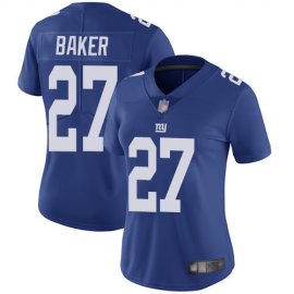 Nike New York Giants #27 Deandre Baker Royal Blue Team Color Womens Stitched NFL Vapor Untouchable Limited Jersey