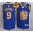 Warriors #9 Andre Iguodala Blue The Finals Patch Stitched Revolution 30 NBA Jersey