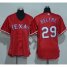 Texas Rangers #29 Adrian Beltre Red Womens Alternate Stitched MLB Jersey