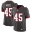 Tampa Bay Buccaneers #45 Devin White Mens Nike Pewter Alternate Vapor Limited Jersey