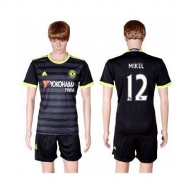 Chelsea #12 Mikel Away Soccer Club Jersey