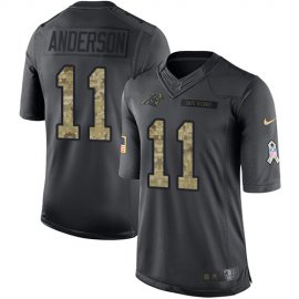 Nike Carolina Panthers #11 Robby Anderson Black Mens Stitched NFL Limited 2016 Salute to Service Jersey