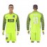 Atletico Madrid #13 Oblak Shiny Green Goalkeeper Long Sleeves Soccer Club Jersey
