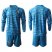 Mexico Blank Blue Long Sleeves Goalkeeper Soccer Country Jersey