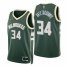 Nike Milwaukee Bucks #34 Giannis Antetokounmpo Green Mens 2021-22 NBA 75th Anniversary Diamond Swingman Jersey – Icon Edition Mens