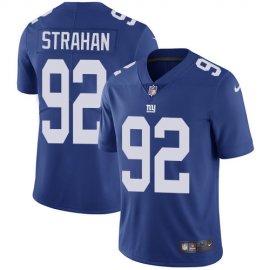 Nike New York Giants #92 Michael Strahan Royal Blue Team Color Mens Stitched NFL Vapor Untouchable Limited Jersey