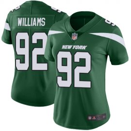 Nike New York Jets #92 Leonard Williams Green Team Color Womens Stitched NFL Vapor Untouchable Limited Jersey