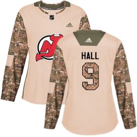 Adidas New Jersey Devils #9 Taylor Hall Camo Authentic 2017 Veterans Day Womens Stitched NHL Jersey