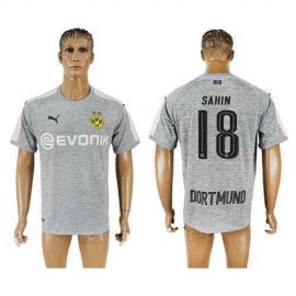 Dortmund #18 Sahin Grey Soccer Club Jersey