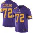 Nike Minnesota Vikings #72 Ezra Cleveland Purple Mens Stitched NFL Limited Rush Jersey