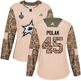 Adidas Dallas Stars #45 Roman Polak Camo Authentic 2017 Veterans Day Womens 2020 Stanley Cup Final Stitched NHL Jersey