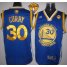Warriors #30 Stephen Curry Blue Swingman The Finals Patch Stitched NBA Jersey