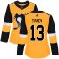Adidas Pittsburgh Penguins #13 Brandon Tanev Gold Alternate Authentic Womens Stitched NHL Jersey