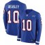 Nike Buffalo Bills #10 Cole Beasley Royal Blue Team Color Mens Stitched NFL Limited Therma Long Sleeve Jersey