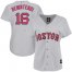 Boston Red Sox #16 Andrew Benintendi Grey Road Womens Stitched MLB Jersey