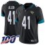 Nike Jacksonville Jaguars #41 Josh Allen Black Team Color Mens Stitched NFL 100th Season Vapor Limited Jersey