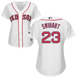 Boston Red Sox #23 Blake Swihart White Home Womens Stitched MLB Jersey