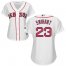 Boston Red Sox #23 Blake Swihart White Home Womens Stitched MLB Jersey