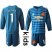 Manchester United #1 De Gea Blue Goalkeeper Long Sleeves Kid Soccer Club Jersey