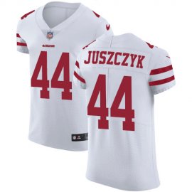 Nike San Francisco 49ers #44 Kyle Juszczyk White Mens Stitched NFL Vapor Untouchable Elite Jersey