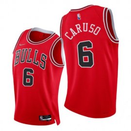 Nike Chicago Bulls #6 Alex Caruso Mens 2021-22 75th Diamond Anniversary NBA Jersey Red Mens