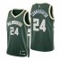 Nike Milwaukee Bucks #24 Pat Connaughton Green Mens 2021-22 NBA 75th Anniversary Diamond Swingman Jersey – Icon Edition Mens