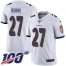 Nike Baltimore Ravens #27 J.K. Dobbins White Youth Stitched NFL 100th Season Vapor Untouchable Limited Jersey