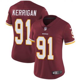 Nike Washington Football Team #91 Ryan Kerrigan Burgundy Red Team Color Womens Stitched NFL Vapor Untouchable Limited Jersey