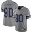 Nike Dallas Cowboys #90 Demarcus Lawrence Gray Mens Stitched NFL Limited Inverted Legend Jersey