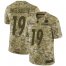 Nike Pittsburgh Steelers #19 JuJu Smith-Schuster Camo Youth Stitched NFL Limited 2018 Salute to Service Jersey