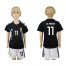 Argentina #11 Di Maria Away Kid Soccer Country Jersey