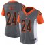 Nike Cincinnati Bengals #24 Vonn Bell Silver Womens Stitched NFL Limited Inverted Legend Jersey