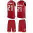 Nike Tampa Bay Buccaneers #21 Justin Evans Red Team Color Mens Stitched NFL Limited Tank Top Suit Jersey
