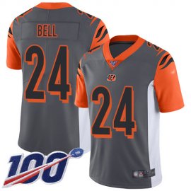Nike Cincinnati Bengals #24 Vonn Bell Silver Youth Stitched NFL Limited Inverted Legend 100th Season Jersey