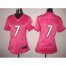 Nike Pittsburgh Steelers #7 Ben Roethlisberger Pink New Womens Be Luvd Stitched NFL Elite Jersey