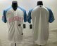 Mens Mexico Baseball Blank 2023 White Blue World Classic Stitched Jersey
